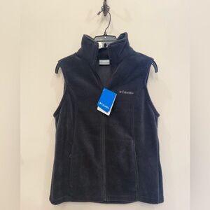 Columbia Charcoal Fleece Vest-Women